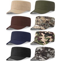 8 Pcs Military Caps For Men Cadet Army Caps Adjustable Military Style Hats Unise - £34.47 GBP