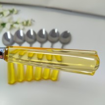 7X Tbsp Yellow Vtg Martha Stewart MSE Stainless Acrylic Flatware Lot Tab... - $24.98