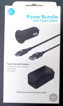 All-in-One Charging! AT&amp;T Type-C Power Bundle (NEW) - Car, Home, Braided Cables - £13.32 GBP