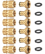 FINEST+ Garden Hose Quick Connector, Solid Brass 3/4 Inch Thread Fitting... - $520.14 MXN FINEST+ Garden Hose Quick Connector, Solid Brass 3/4 Inch Thread Fitting... - $520.14 MXN
