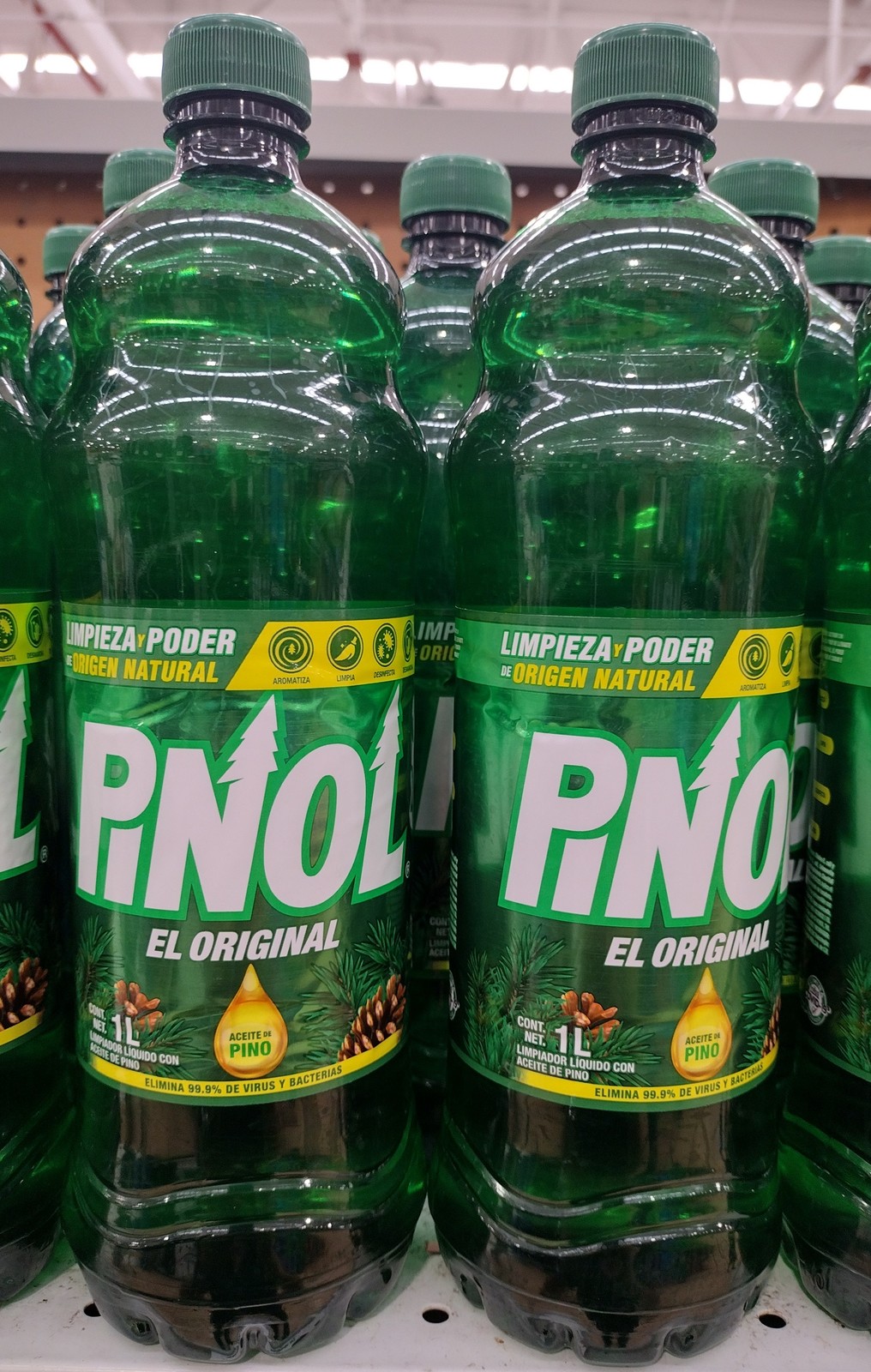 2X PINOL EL ORIGINAL PINE CLEANSER - 2 FRASCOS de 1 LITRO c/u - ENVIO GR... - $21.78