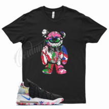 Black TEDDY T Shirt for Lebron 18 James Gang Multi Color Los Angeles Night - £20.49 GBP+