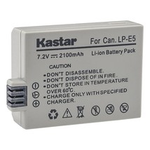 Kastar Battery (1-Pack) for LP-E5, LC-E5E Work with Canon EOS 450D, 500D, 1000D, - £13.34 GBP