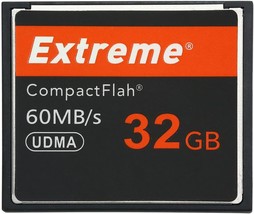 Extreme 32GB Compact Flash Memory Card UDMA Speed Up to 60MB s SLR Camera CF Car - £44.58 GBP