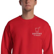 Personalized Embroidery Dentist Sweatshirt, Dentist Custom Sweatshirt, Dentist E - £33.25 GBP+