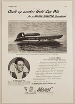 1946 Print Ad Monel Metal Tempo VI Gold Cup Hydroplane Boat Guy Lombardo - £13.43 GBP