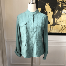 NWOT Sanctuary Green Safari Snap Front Jacket S - $27.36
