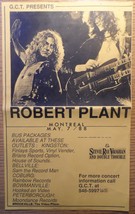 Robert Plant 2 GCT Bus Tour Flyers 1988 &amp;93 11*8 Inch Toronto Stevie Ray... - £23.07 GBP