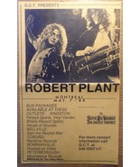 Robert Plant 2 GCT Bus Tour Flyers 1988 &amp;93 11*8 Inch Toronto Stevie Ray... - $29.50