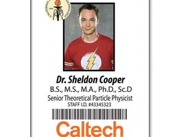 DR. SHELDON COOPER Big Bang Theory Magnetic Fastener Name Badge Hallowee... - £13.61 GBP