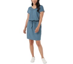 32 Degrees Ladies&#39; Size Large, Soft Lux Short Sleeve Dress, Blue  - $19.99