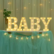 Baby Marquee Light Up Letters - Led Letter Number Light Sign Decoration For Birt - £38.39 GBP