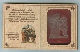 1978 McDonalds Norman Rockwell Christmas Trio Ornament  - $5.00