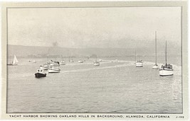 Yacht Harbor, Oakland Hills, Alameda, California, vintage postcard - $11.99