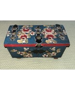 Vintage Handmade &amp; Hand Painted Jewelry Box 7”x3.6”x3.5” - $24.69 CAD