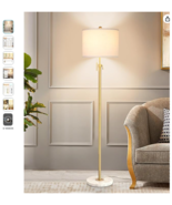 Modern Floor Lamp for Living Room, Adjustable Height Standing Lamp with ... - $149.82 CAD