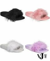 INC International Concepts Women’s Faux-Marabou Slide Slippers, Choose Sz - £14.95 GBP