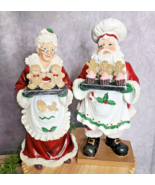 Santa Mrs Claus Baker Gingerbread Cupcakes Resin Figure Statue Bakery 12... - £47.77 GBP