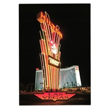 Las Vegas Hilton Marquee Starlight Express Night Lights Nevada Vintage Postcard - £7.59 GBP