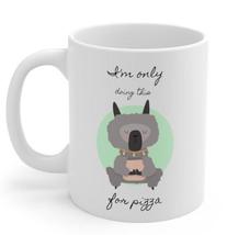 Llama Yoga, I&#39;m Only Doing This for Pizza Mug by Onetify - £19.76 GBP