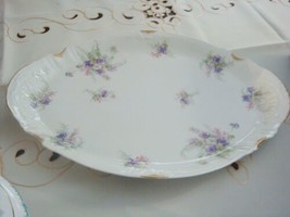 Theodore Haviland large oval server platter roses trailing greener [a4-r... - $63.35