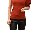 RONNY KOBO Damen Top Eine Schulter Elegant Rot Größe XS - $93.78