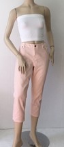 MICHAEL KORS Blush Pink Cropped Skinny Cotton Blend Jeans (Size 10) - £19.62 GBP