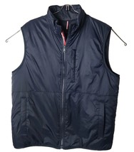 Tommy Hilfiger Men L Cold Stop Primaloft Full Zip Blue Vest - £43.22 GBP