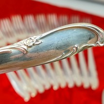 11X DF Wm Rogers   ALLURE  Teatime   Silverplate  Dinner Forks - $24.98