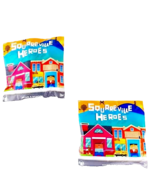 Squareville Heroes Wendy&#39;s Home &amp; School Kids Meal Toys NWT - £6.22 GBP