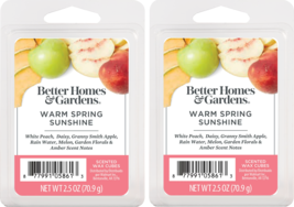 Better Homes and Gardens Scented Wax Cubes 2.5oz 2-Pack (Warm Spring Sun... - £9.37 GBP