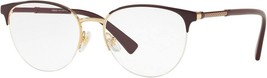 Versace 1247 Eyeglasses Round Women&#39;s Semi Rimless Violet Gold Authentic... - $199.95