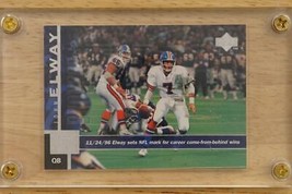 NFL Football Trading Card 1997 Upper Deck John Elway #81 Broncos Game Dated - £7.74 GBP