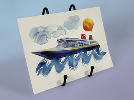 Disney Cruise Line Castaway Club Small Lithograph - $2.99