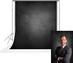 5x7ft Pro Microfiber Abstract Black Background for Photography Headshot ... - £46.33 GBP