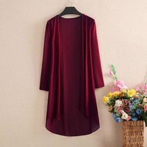  Shawl Women&#39;s Medium Length Thin screen Clothes With Ice Silk Coat And ... - $61.05