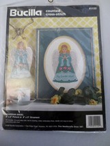 Bucilla Counted Cross Stitch Kit Guardian ANGEL1995 Picture Or Ornament 41122 - $10.00