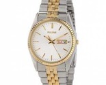NEW* Pulsar PXF108 Men&#39;s Dress Silver Dial Stainless Steel Two-Tone Watch - £49.03 GBP