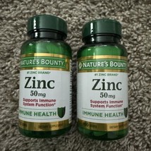 Nature&#39;s Bounty Zinc 50 mg Supports Immune System Function - 100 Caplets  - £7.28 GBP