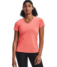 Under Armour Womens Bubble Tech V-Neck T-Shirt Color Pink Size X-Small - £23.57 GBP