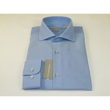 Men's Dress Shirt Christopher Lena 100% Cotton Wrinkle Free C507RSSR Blue Slim image 4