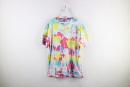 Vtg 90s Streetwear Mens Large Distressed Rainbow Tie Dye Short Sleeve T-Shirt - £23.70 GBP