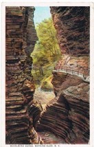 Watkins Glen New York Postcard Whirlwind Gorge Curteich A-52126 1913 - $2.96