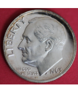 1963 Silver Proof Roosevelt Dime Exact Coin Shown Fast Shipping OCE 122 - $16.45 CAD