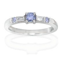 0.71ct Blue Diamond Platinum Engagement Ring GIA Radiant Fancy Gray Blue SI2 - £29,425.00 GBP