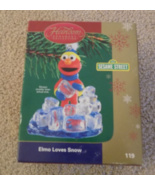 Carlton Cards Sesame Street Elmo Loves Snow Ornament--FREE SHIPPING! - £9.30 GBP