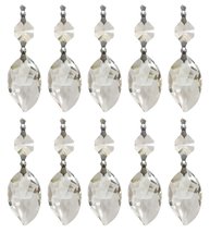 Royal Designs Replacement Chandelier Clear Crystal Prism K9 Quality Leaf... - $28.66