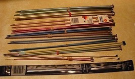 Knitting Needles Aluminum 12-Pairs 14&quot; Assorted Sizes #2 is Plastic+ a 9... - $14.69