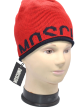 Moschino Unisex Cap Red knitted Hat One Size - $91.29