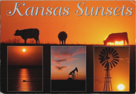 Postcard Kansas Has Spectacular Sunsets Photo By John Avery #K-23 6.5 x 4.5 Ins. - £3.87 GBP